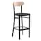 Flash Furniture Black Vinyl Seat Barstool with Natural Wood Back XU-DG6V6BV-NAT-GG - alternate 2